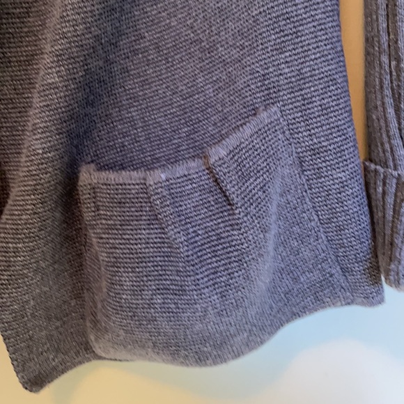 Angel Apparel chunky gray cardigan sweater size xs - Picture 5 of 7